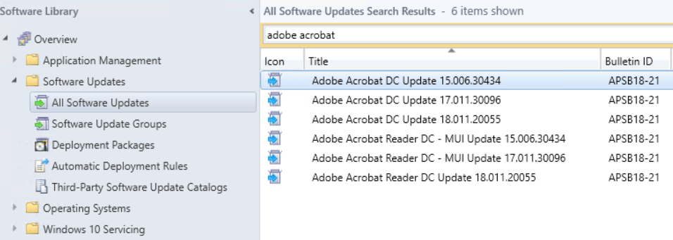 Adobe update management tool